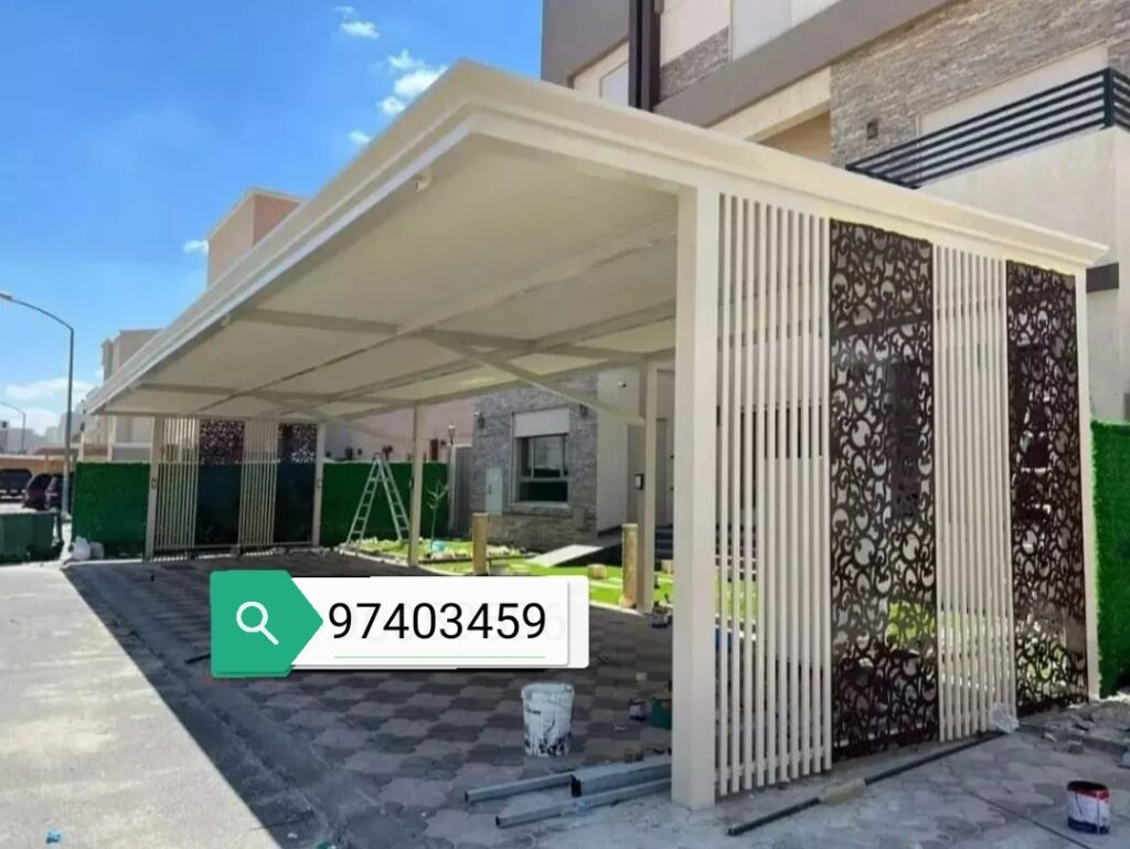 مراحل تركيب مظلات متينة وعصرية