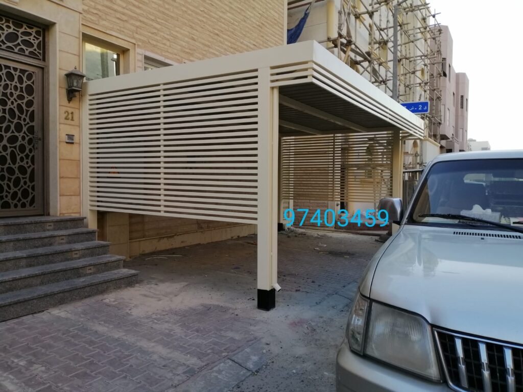 أفضل حداد مظلات في الكويت | تركيب مظلات سيارات خام