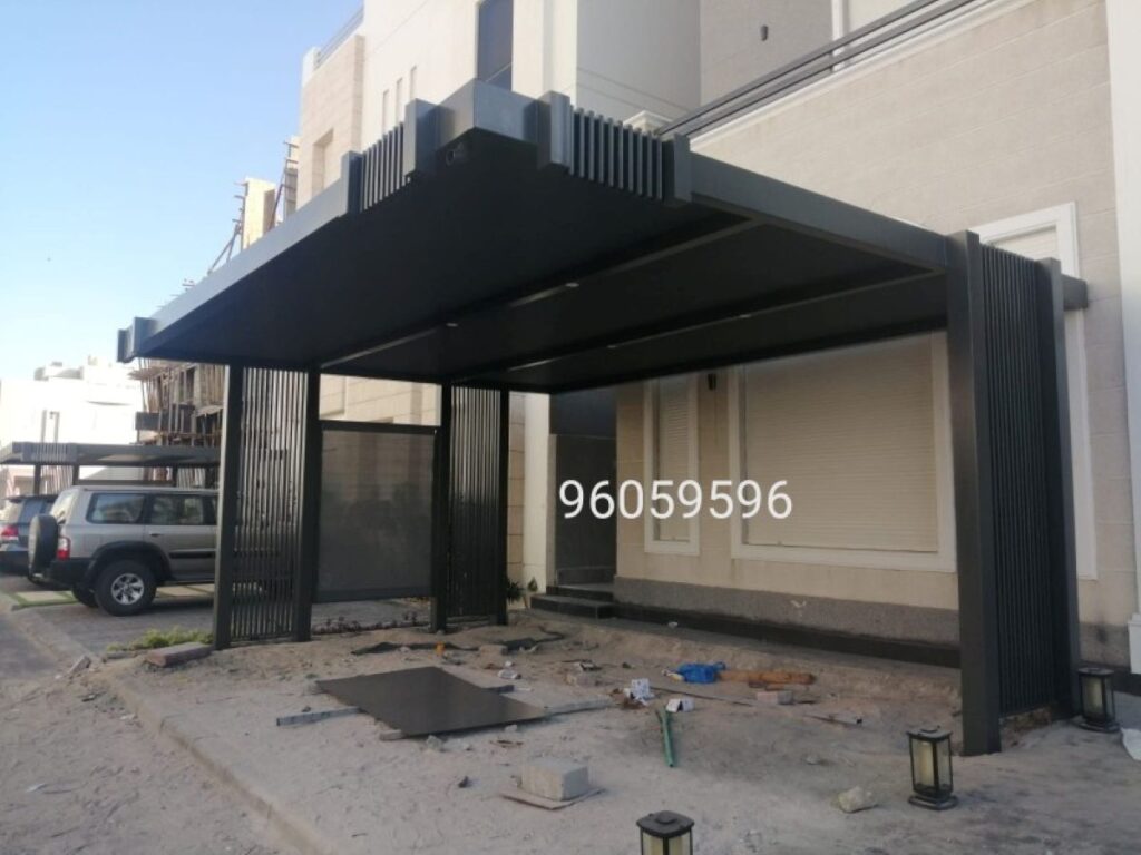 professional car shade installation in Kuwait